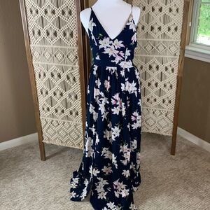 Banjul Medium‎ Tropical Floral Maxi double-slit Sundress